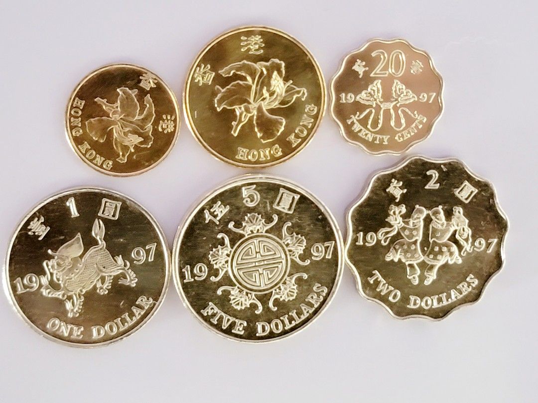 香港1997回歸紀念硬幣一套Hong Kong 1997 Handover Anniversary Coins