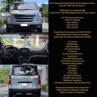 2014 Hyundai Grand Starex  GL 2.5 Manual