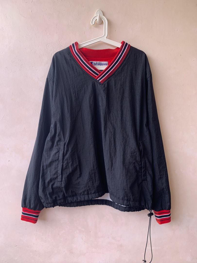 Vintage champion pullover windbreaker hot sale