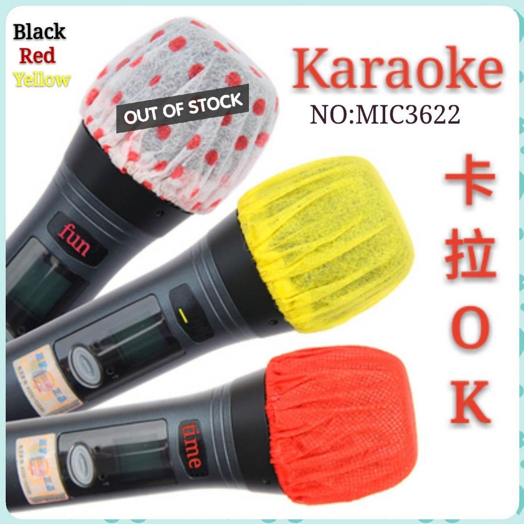 🎁 (A2) Karaoke Microphone Cover Microphone Sponge Disposable Mic cover Mic Sponge amplifier speaker song system wireless Microphone Cover  Resident club committee club632355372860191114