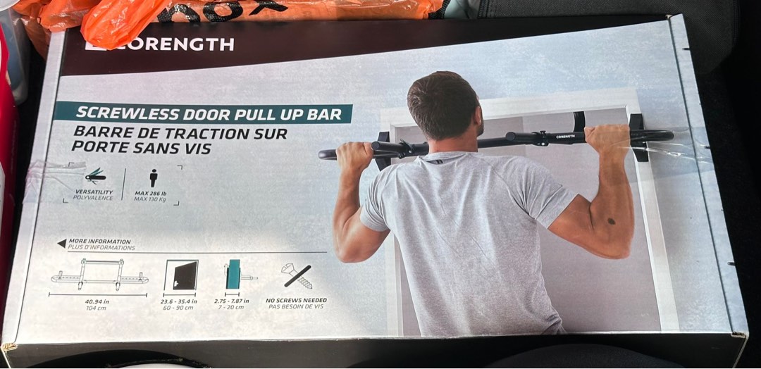 Doorway Pull Up Bar No Screws BRAND NEW Sports Equipment Exercise Fitness Cardio Fitness Machines on Carousell