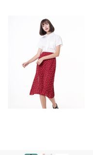 A for Arcade Monica Skirt (Size S - Red Hearts)
