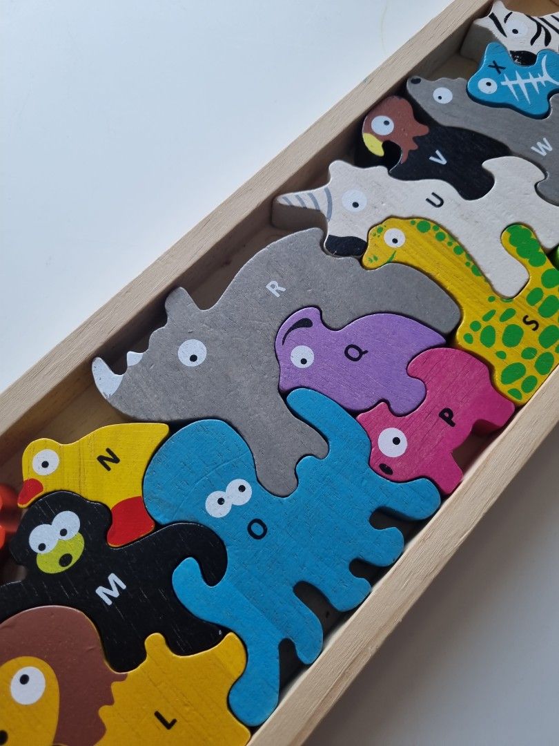 ABC LARGE WOODEN PUZZLES, Hobbies & Toys, Toys & Games on Carousell