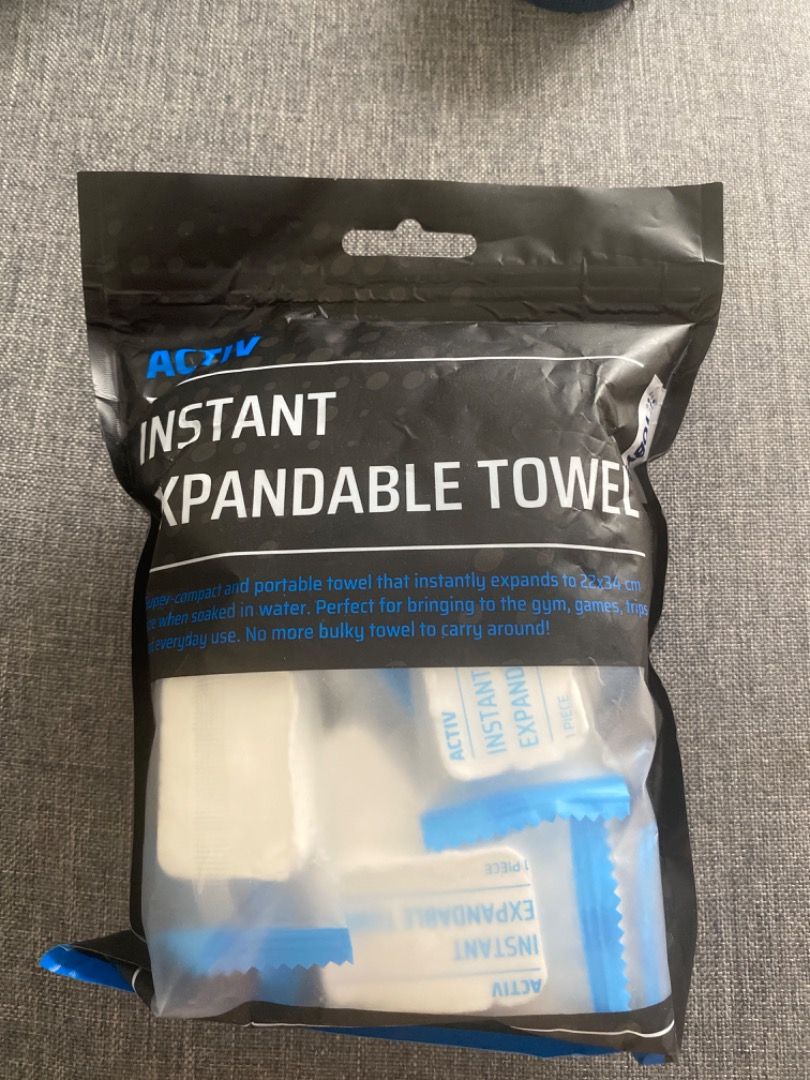 Activ instant expandable towel, Furniture & Home Living, Kitchenware