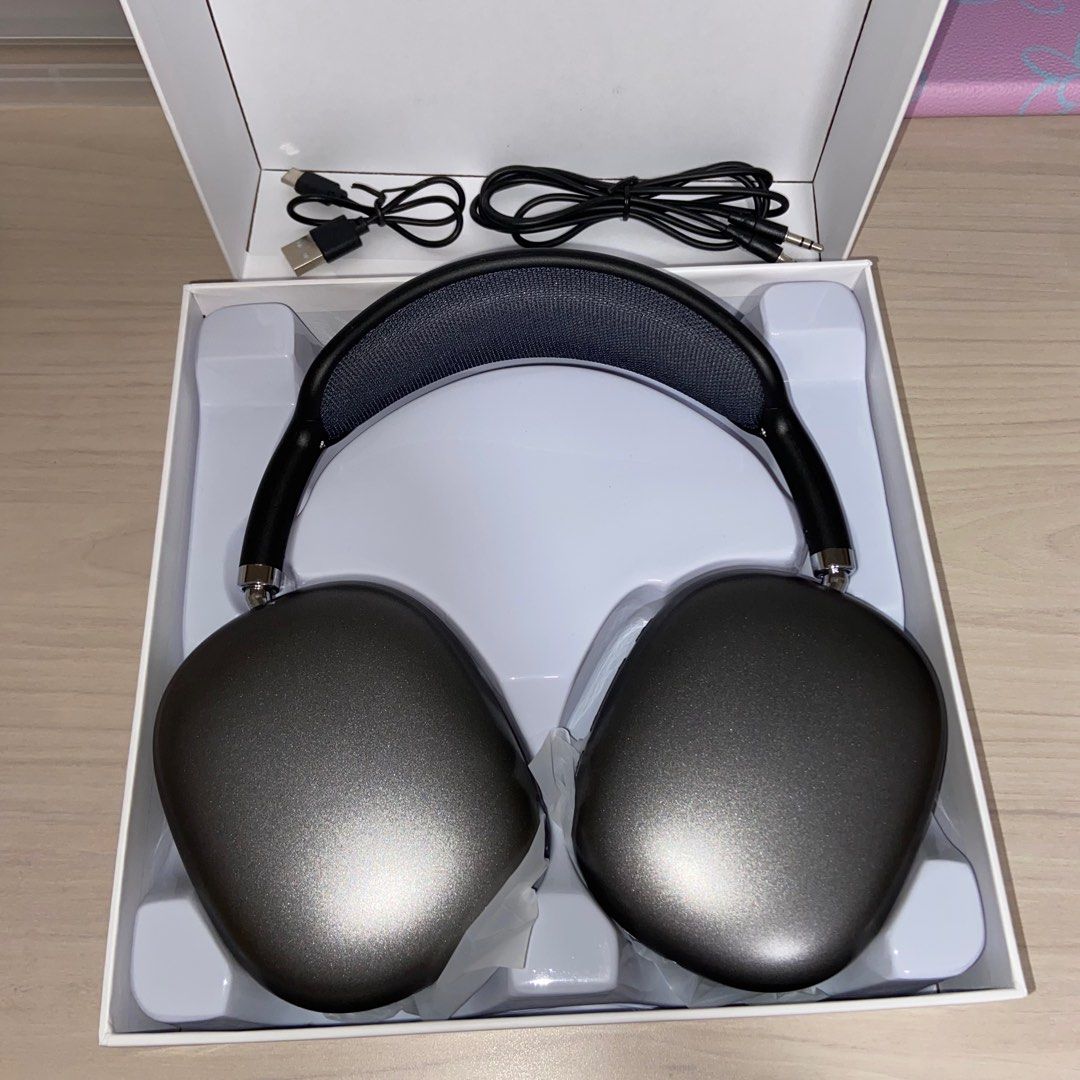 airpods max like / lookalike headphones black brand new bluetooth