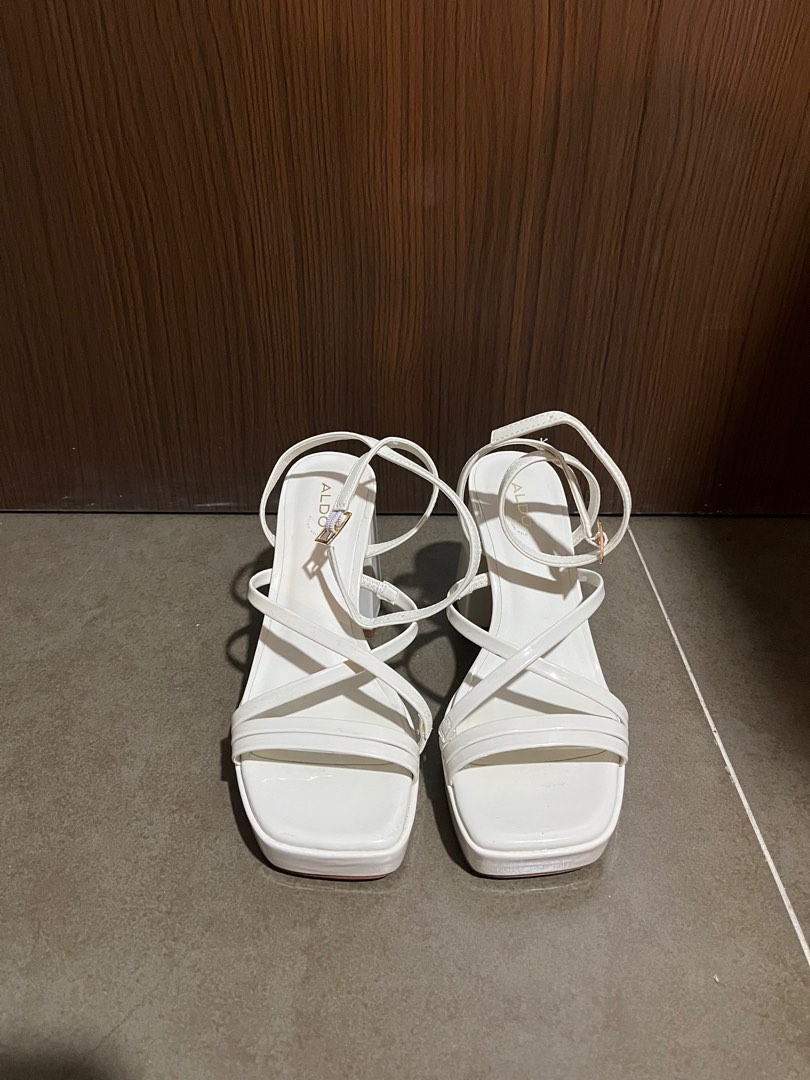 Aldo White Heels, Women's Fashion, Footwear, Heels on Carousell