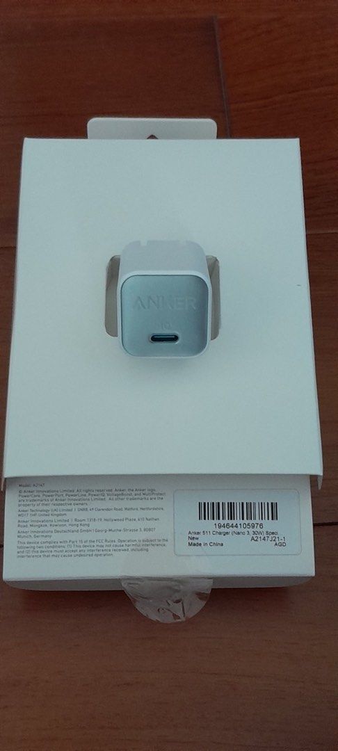 Anker USB Charger 1 (Category: Chargers & Cables) located in Quezon City. Submitted by anjlco2017 (Listing ID 1224154805, Image 2). Description: Anker USB Type C Charger Brand New Authentic With Box .