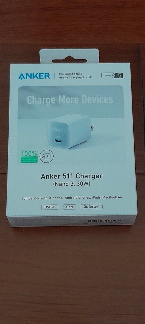 Anker USB Charger 1 (Category: Chargers & Cables) located in Quezon City. Submitted by anjlco2017 (Listing ID 1224154805, Image 1). Description: Anker USB Type C Charger Brand New Authentic With Box .