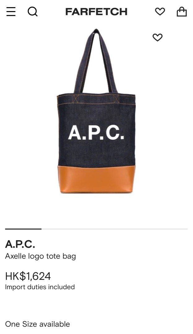 Farfetch apc store bag