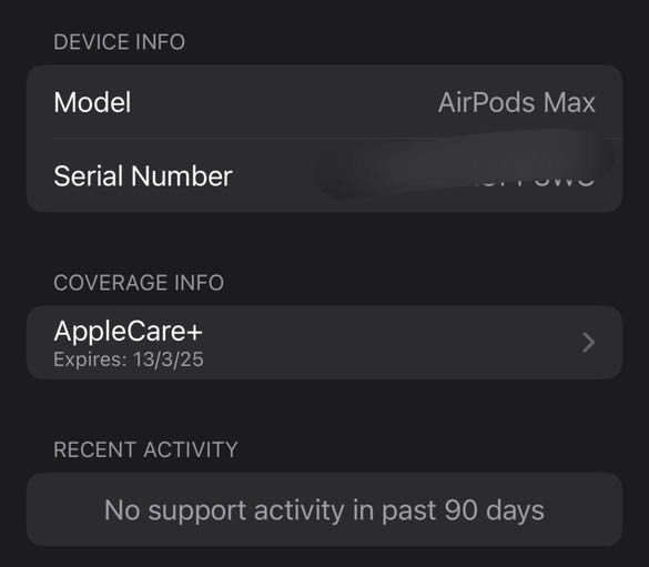 Apple Airpods Max w applecare+, Audio, Headphones & Headsets on Carousell