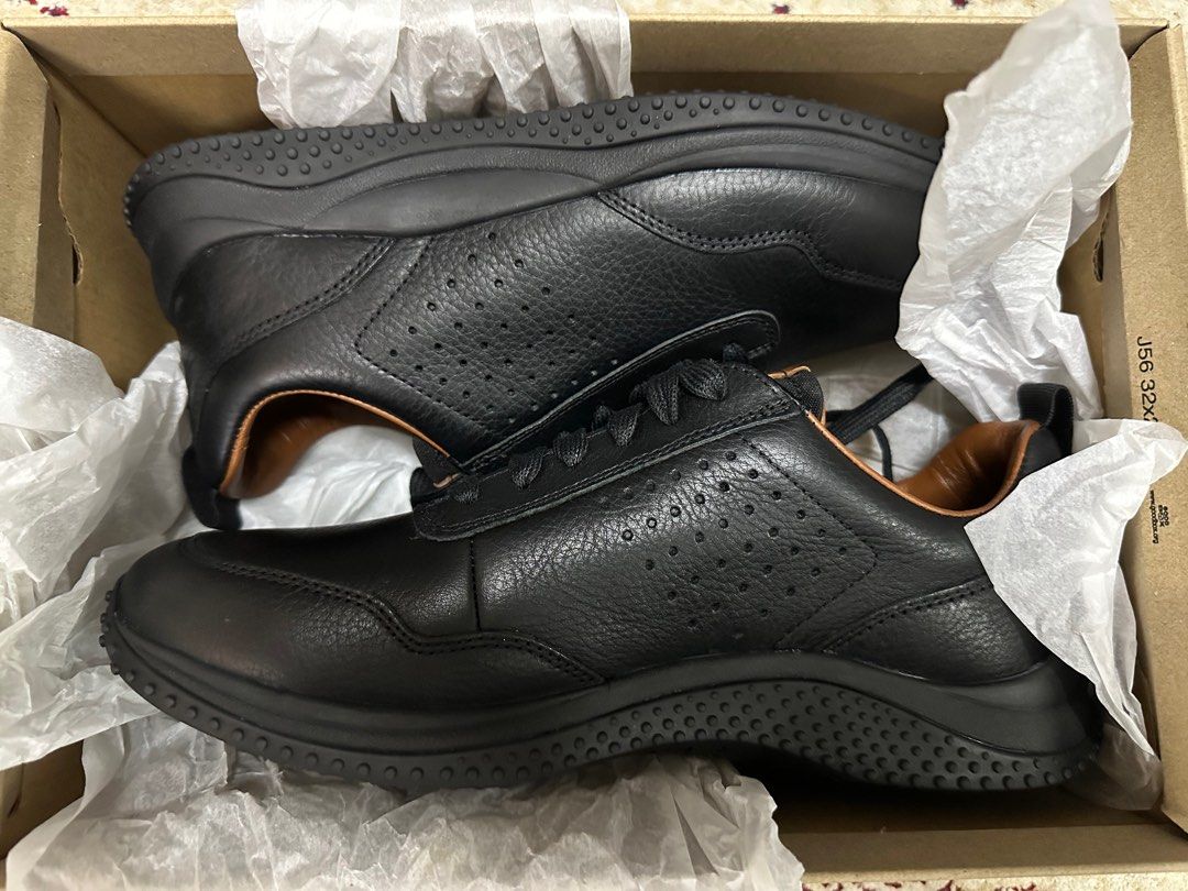Authentic Clarks Men Casual Puxton Lace Leather Shoes