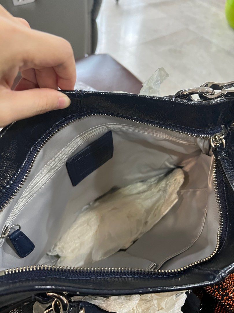 Authentic Coach F17165 Leather Brooke Navy