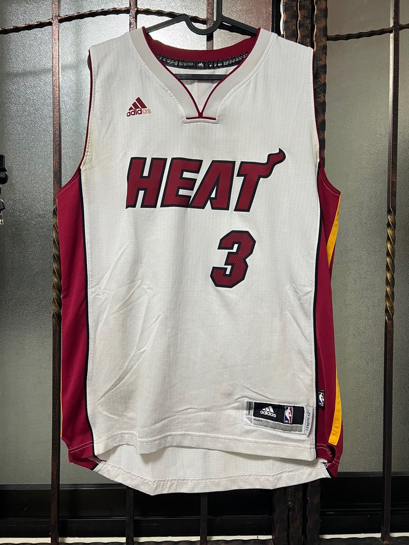 Mens Adidas Dwyane Wade #3 Miami Heat NBA Basketball Jersey