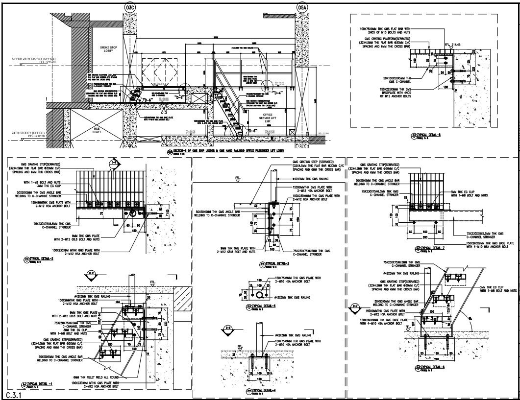 AutoCad Drafting Services (Metalworks Shop Drawing, Cutting List, Bill
