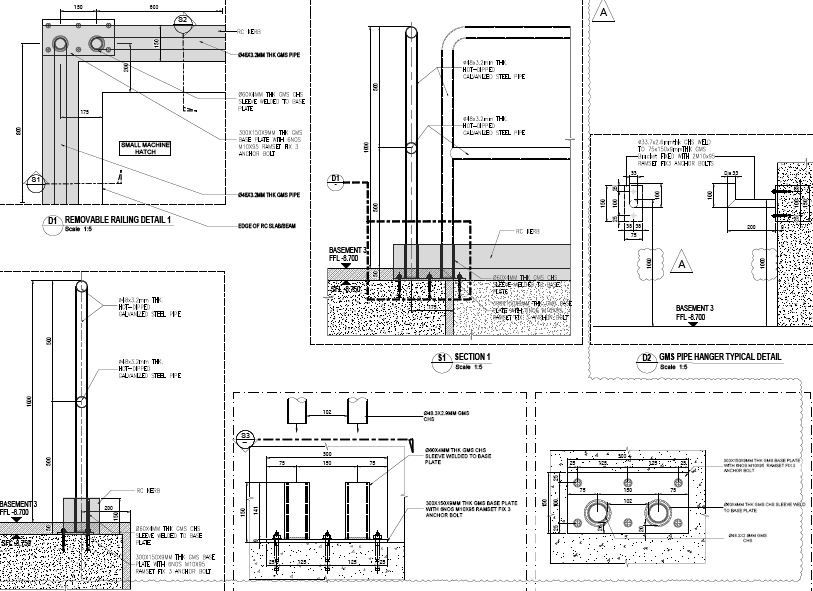 AutoCad Drafting Services (Metalworks Shop Drawing, Cutting List, Bill