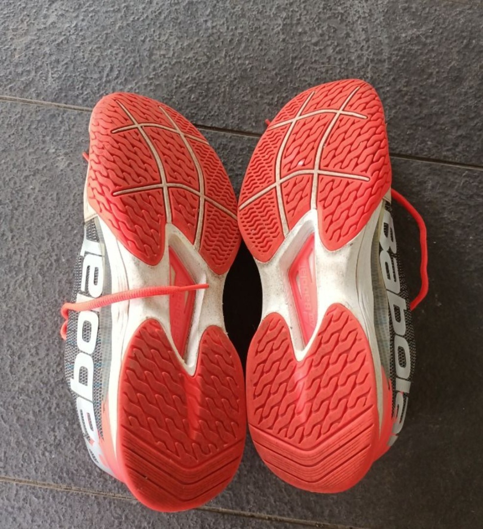 Babolat tennis shoes ( Preloved - UK 9), Sports Equipment, Sports ...