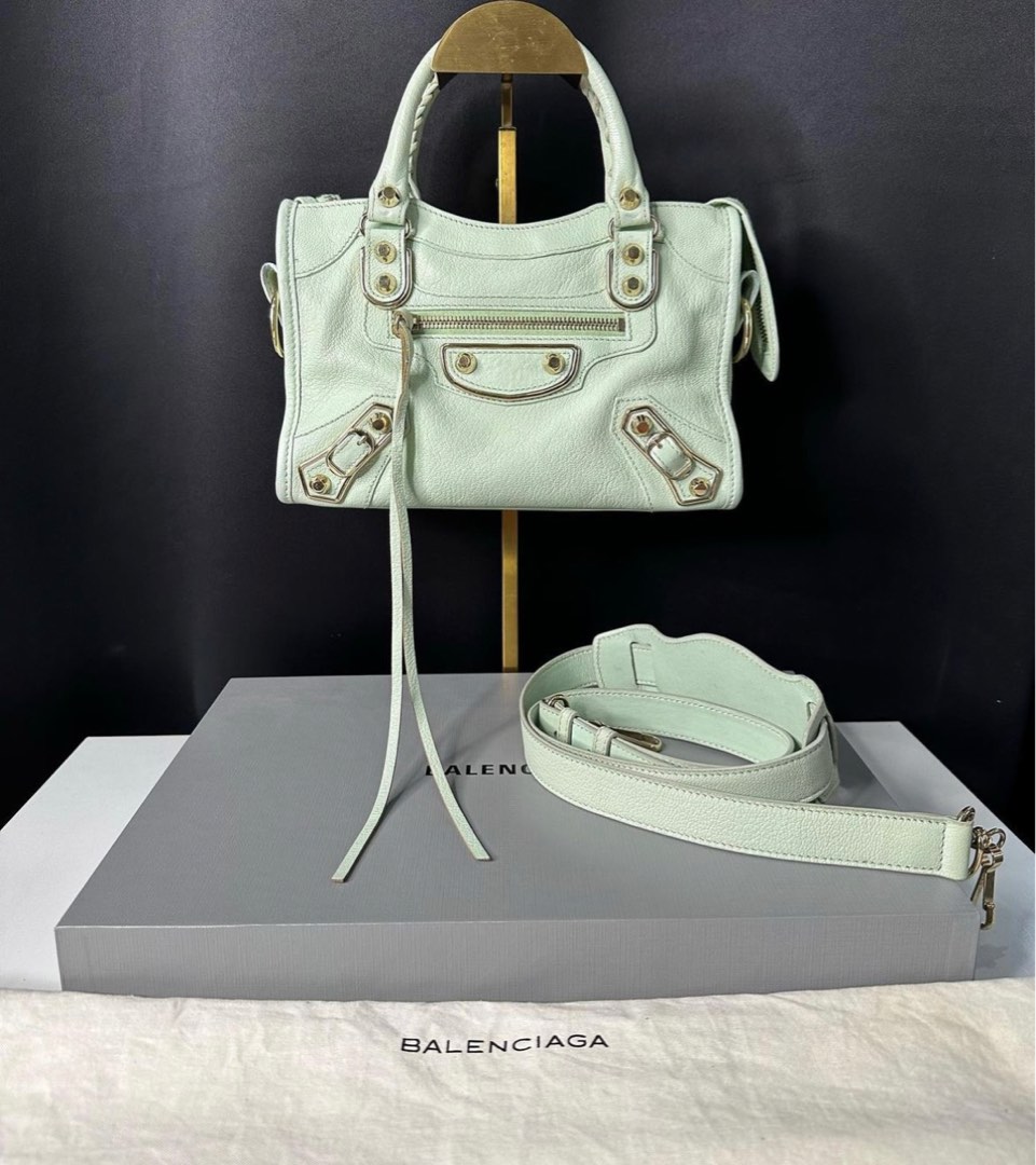 balenciaga metallic edge mini