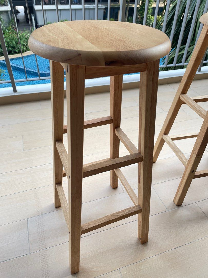 Bar top high chair x 3, Furniture & Home Living, Furniture, Chairs on