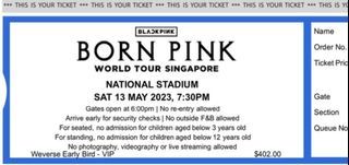 Blackpink Born Pink World tour Singapore