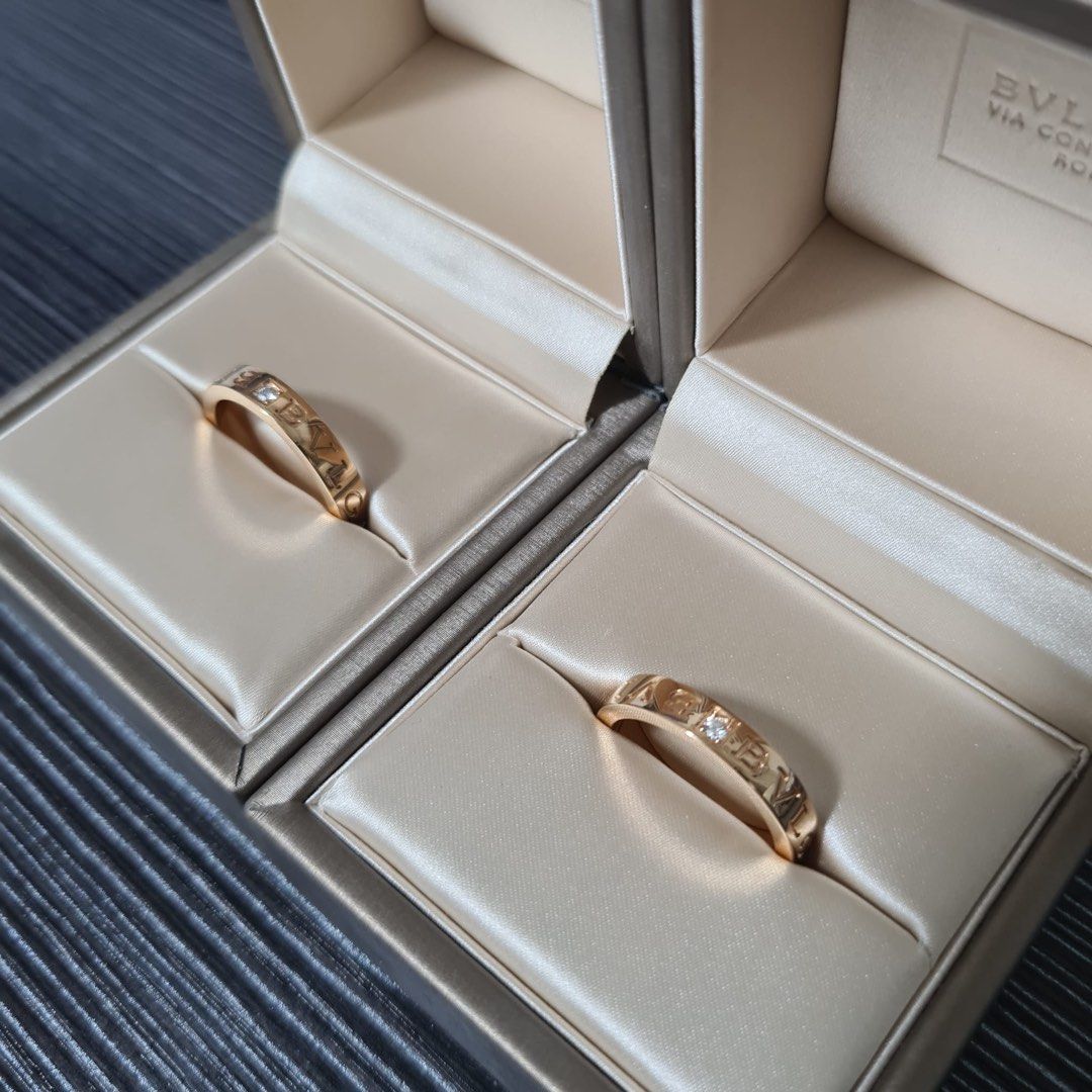 Bvlgari rose gold diamond ring outlet