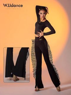 BN Latin Dance Black Flare Pants
