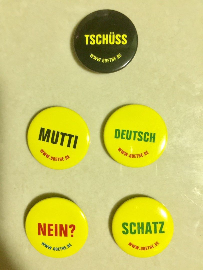 BNIP German Language Pin Button (10 For $10), Hobbies & Toys ...