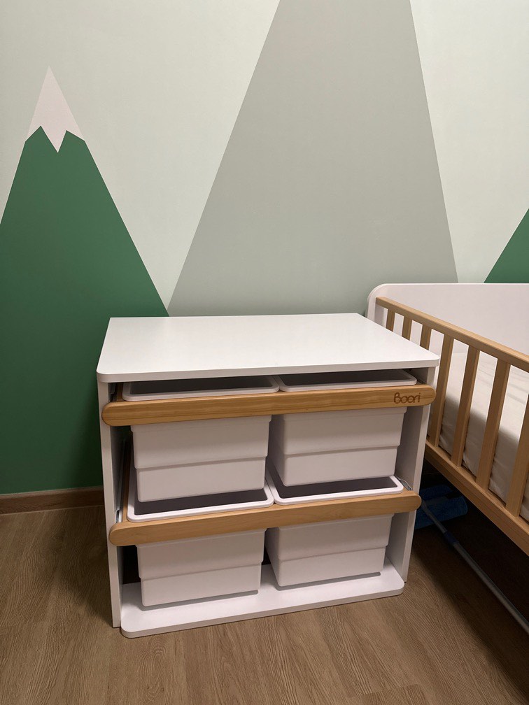 Boori Tidy Toy Cabinet Barley White Almond Babies Kids Baby