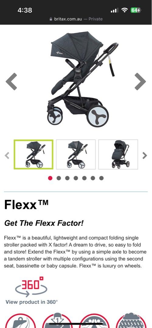 Britax flexx stroller hot sale