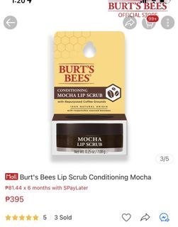 BURT’S BEES CONDITIONING LIP SCRUB MOCHA