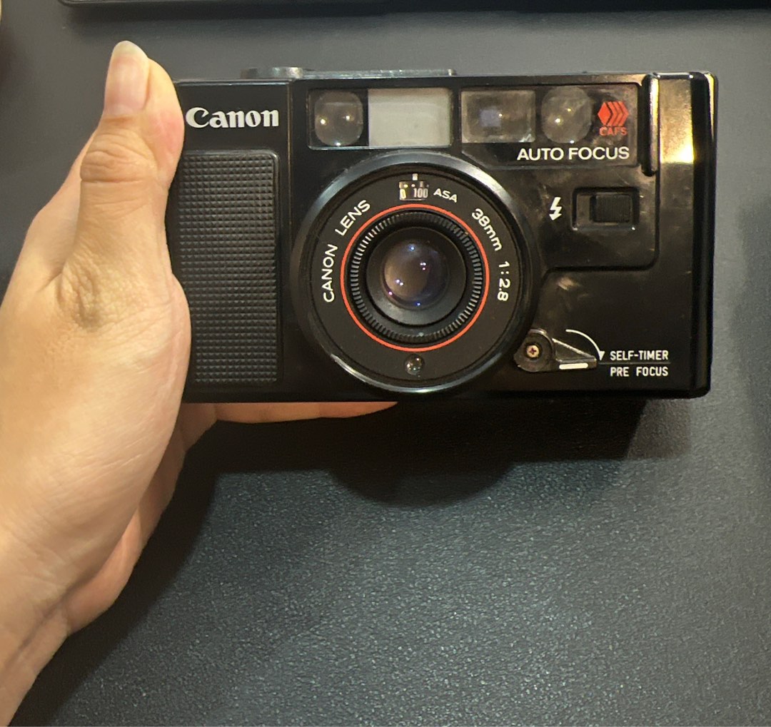 Canon AF35M II – Appareil Photo Argentique 35mm Avec étui – Occasion