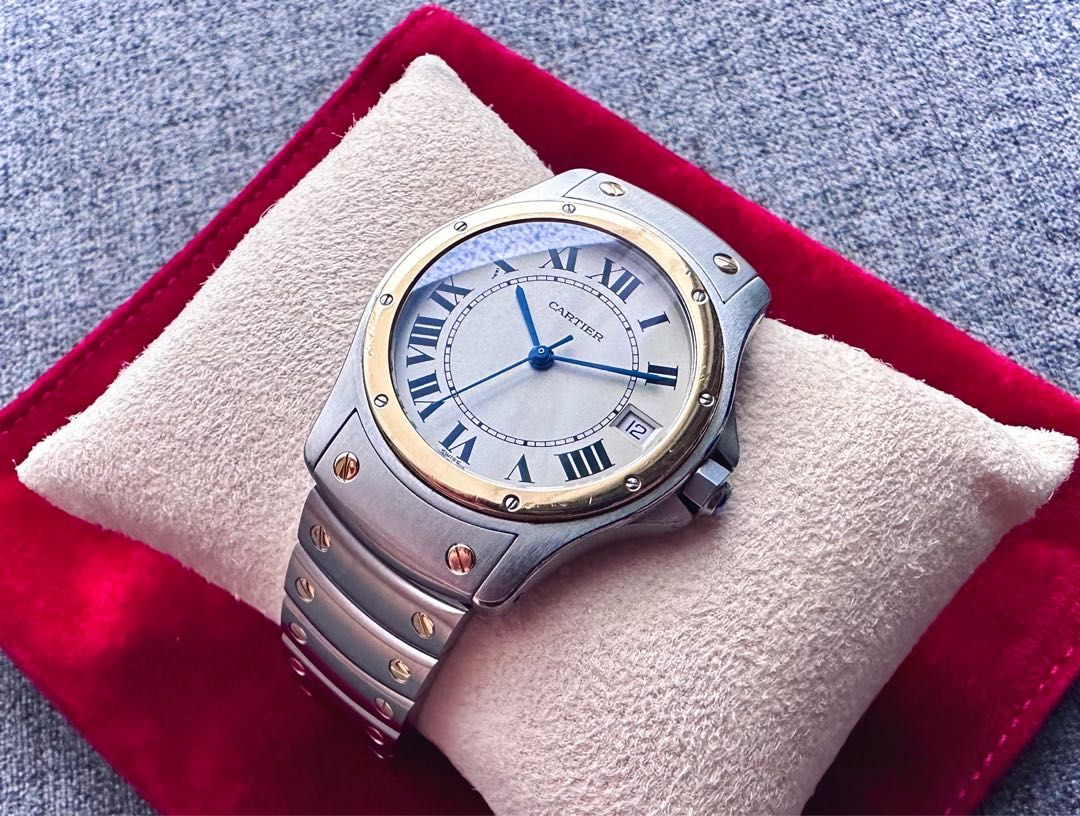 Cartier santos deals ronde automatic