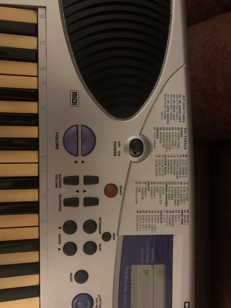 Casio MA 150 electronic key board with charger, Hobbies & Toys, Music