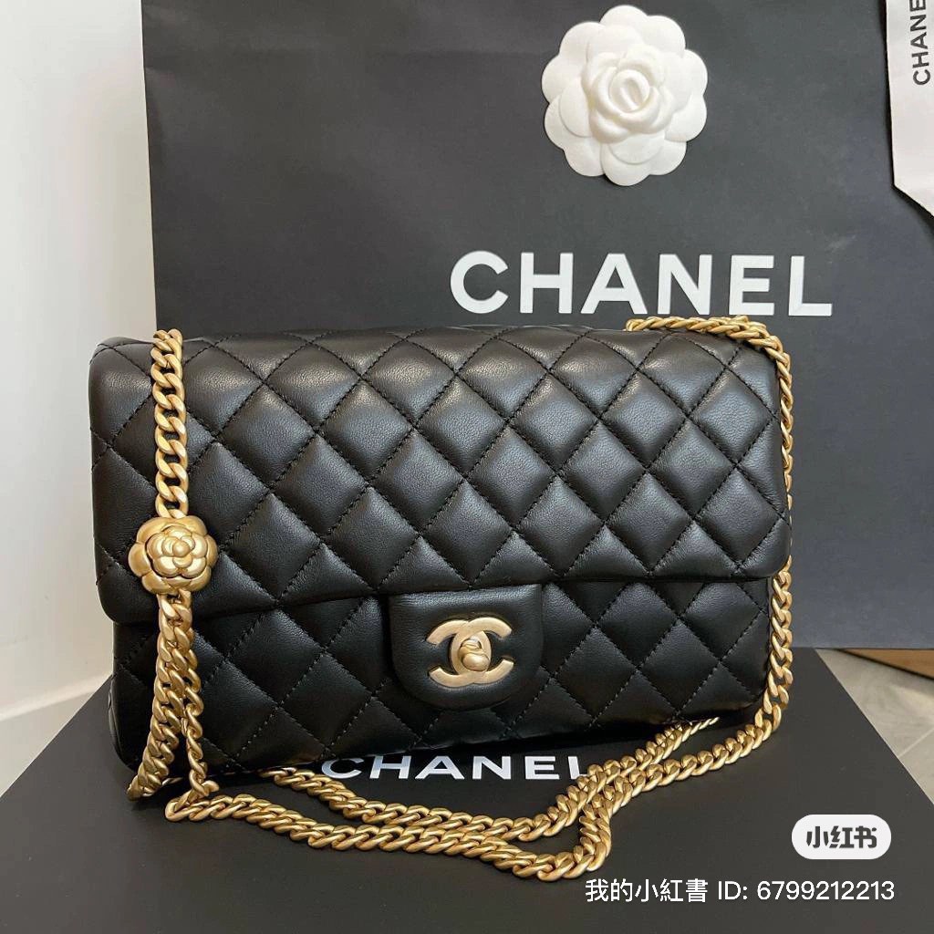 Chanel BNIB 23S Camellia 23cm, Luxury, Bags & Wallets on Carousell