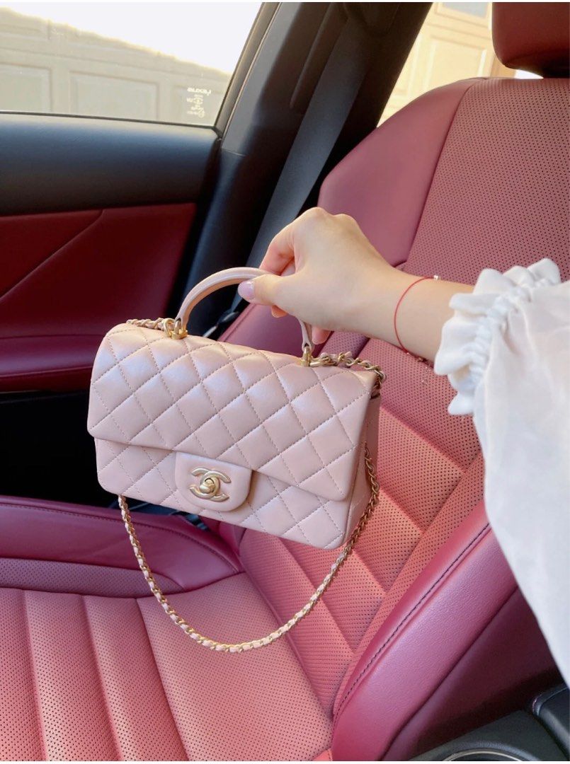 Chanel mini flap with handle