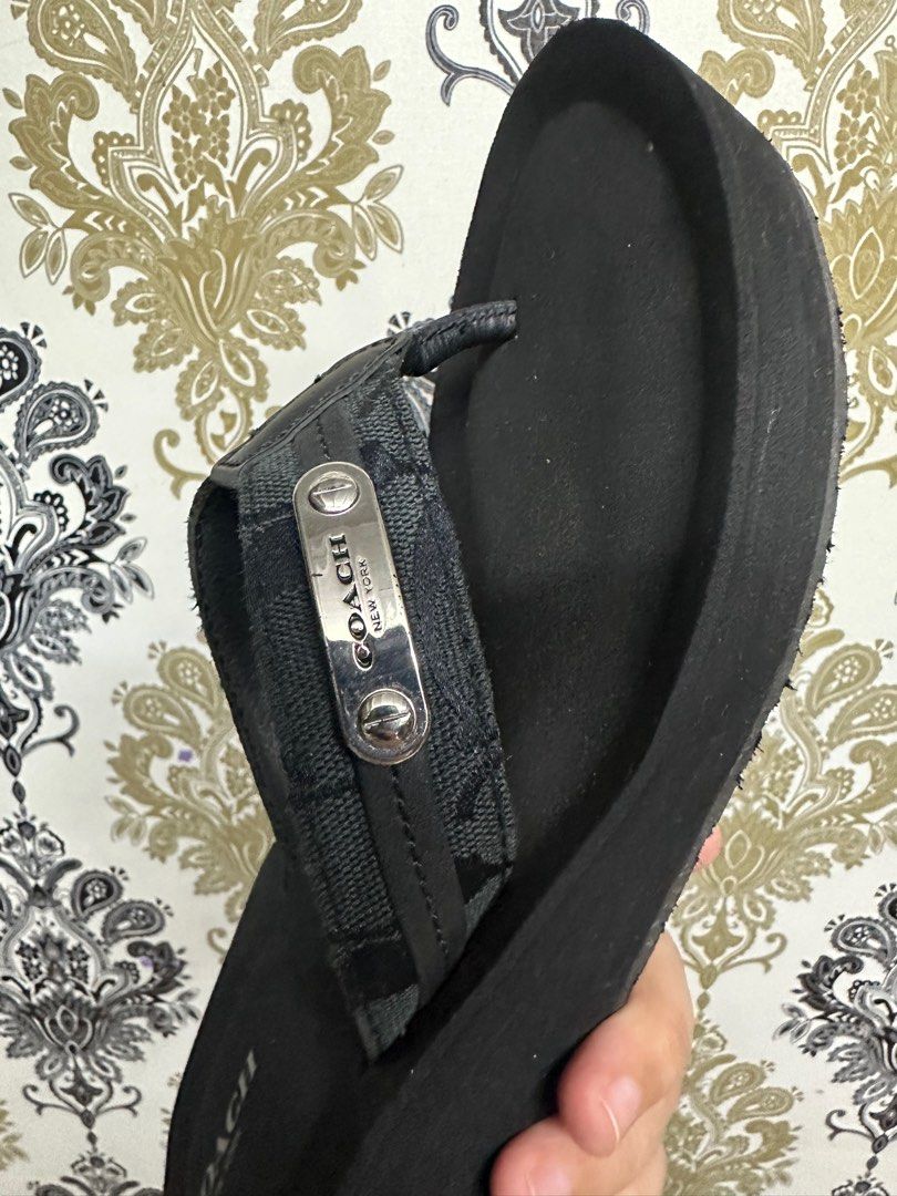 Coach jaden wedge flip flops 2025