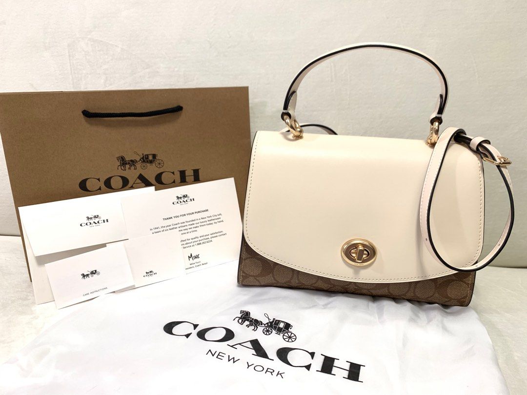Coach Tilly Top Handle Satchel with Signature Canvas F76620