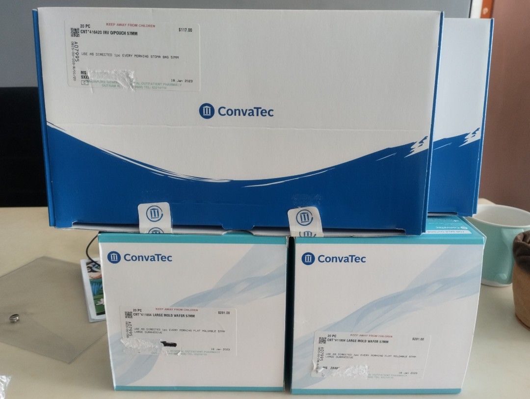 Convatec Stoma Drainable Pouch & Mold Wafer, Health & Nutrition ...