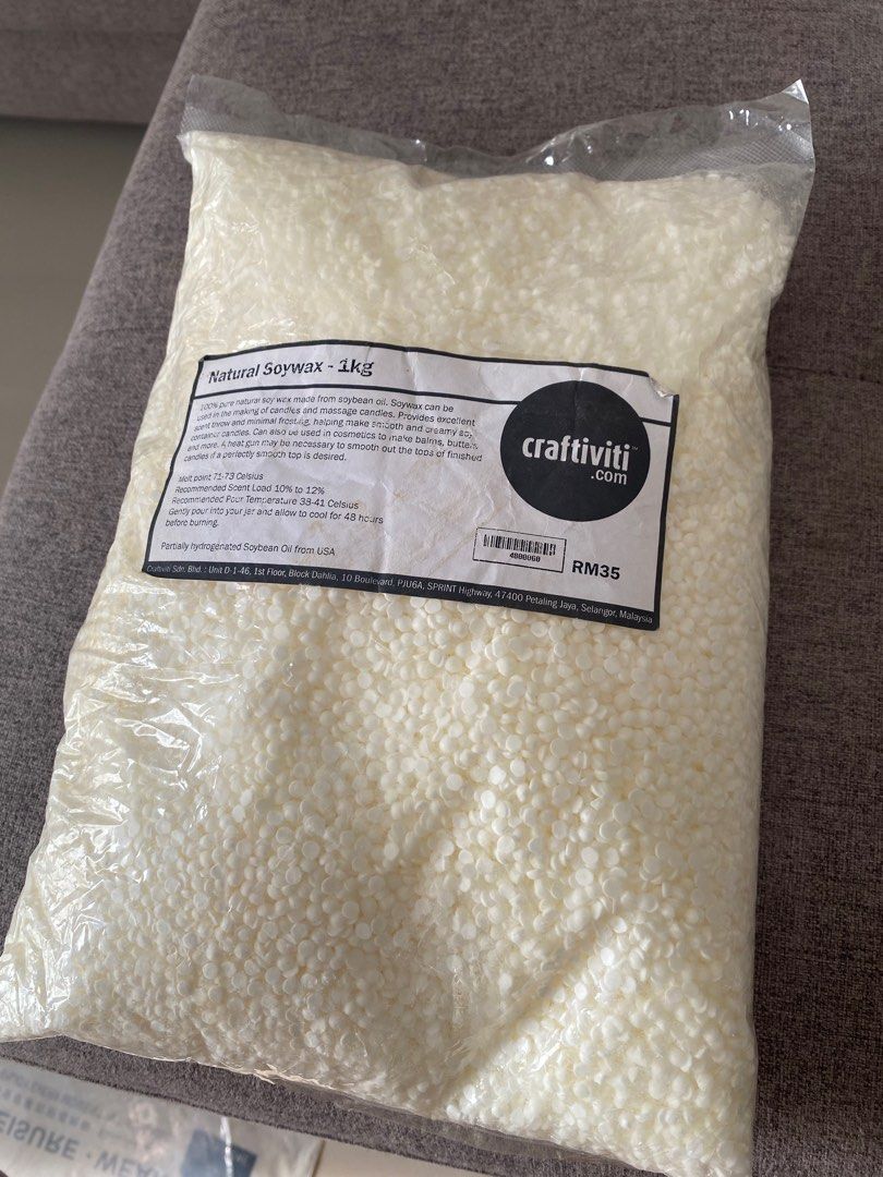 Craftivity Natural Soy Wax, Hobbies & Toys, Stationery & Craft, Craft Supplies & Tools on Carousell