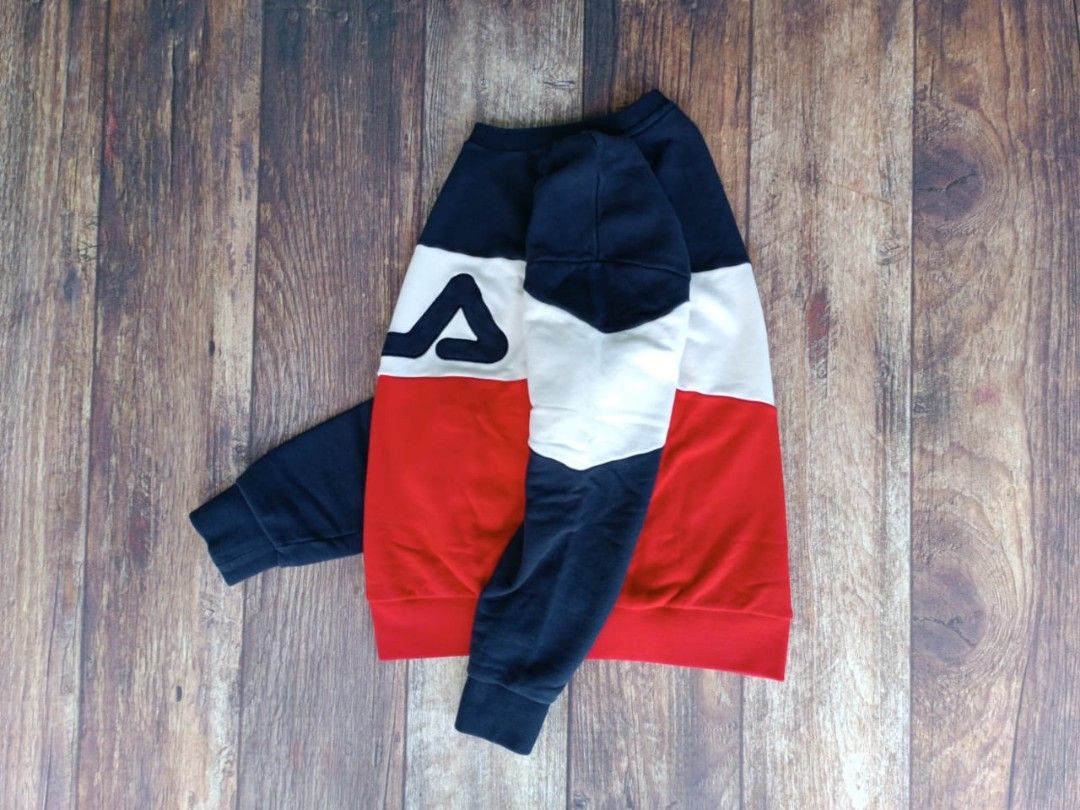 Crewneck FILA Three Tone Fesyen Pria Pakaian Atasan di Carousell