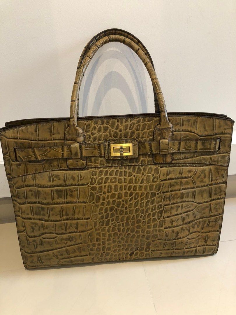 Custom Made Leather Briefcase, Men's Fashion, Bags, Briefcases on Carousell