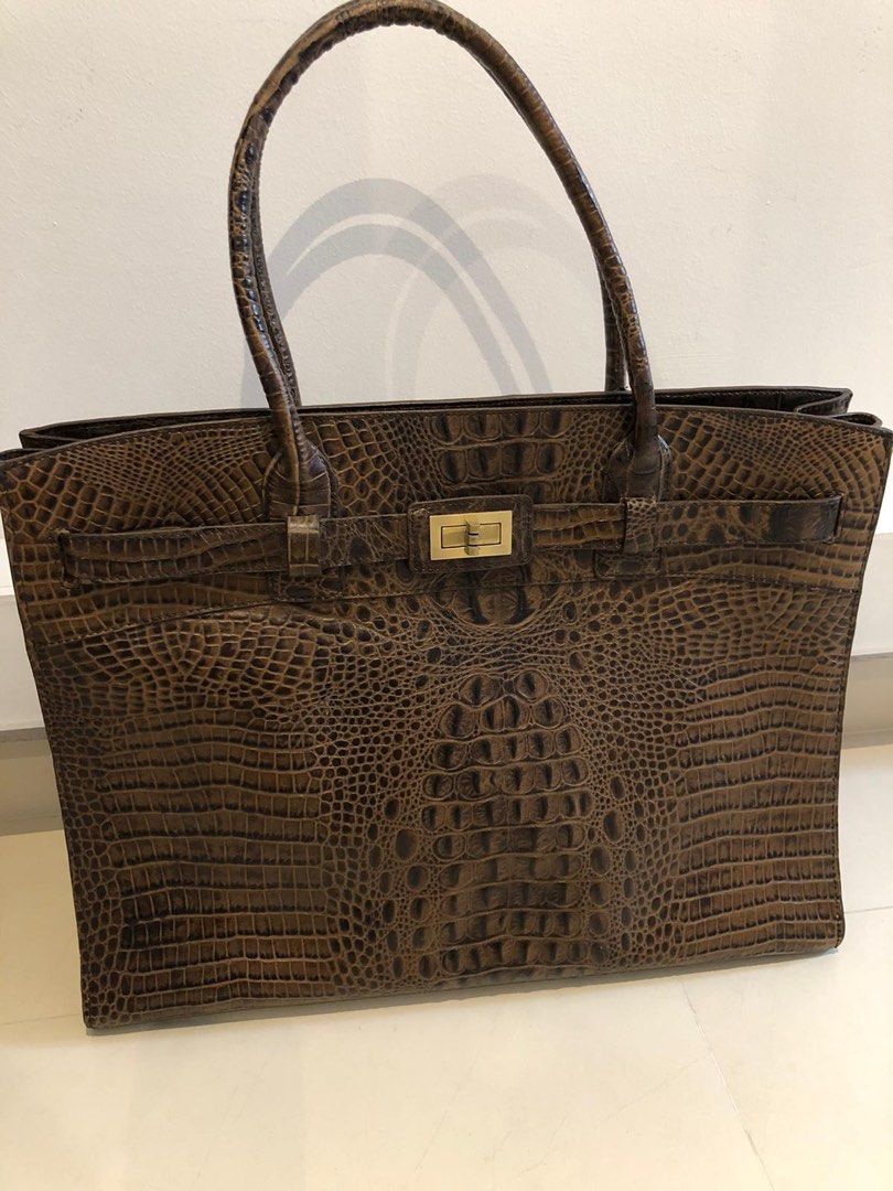 Custom Made Leather Briefcase, Men's Fashion, Bags, Briefcases on Carousell