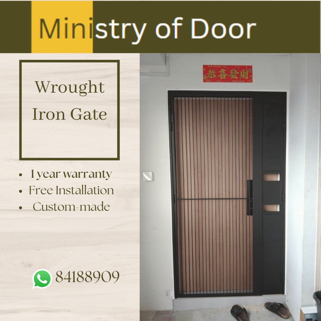 Custom Wrought Iron Gate, Furniture & Home Living, Security & Locks