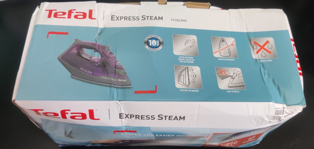 [Dented Box] Tefal Express Steam Iron (FV2843), TV & Home Appliances