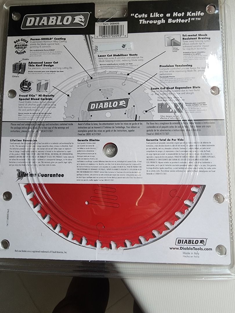 Diablo Table Saw Blade(new), Furniture & Home Living, Home Improvement