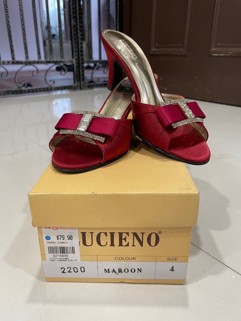 Maroon slip ons online