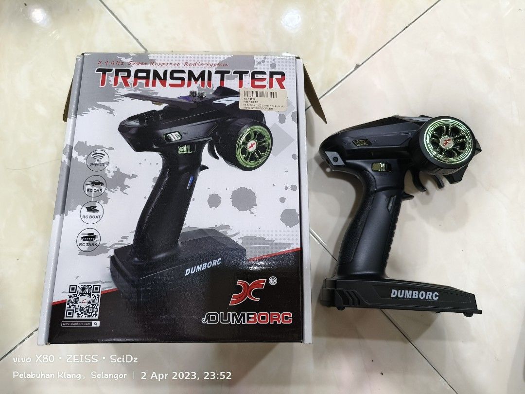 dumborc x6 controller with x6fg gyro receiver, Hobbies & Toys, Toys ...
