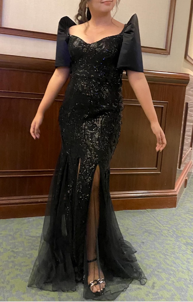 Modern filipiniana shop black