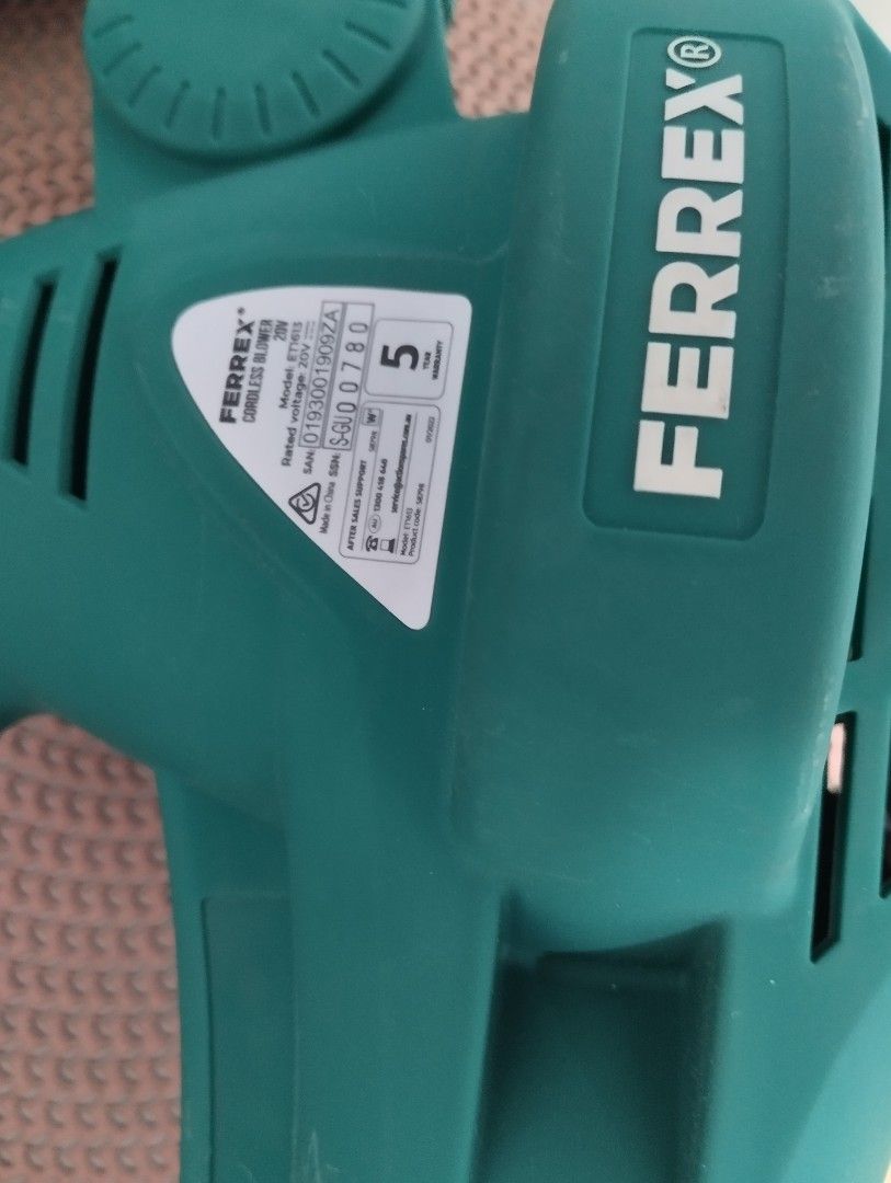 FERREX Cordless blower, Furniture & Home Living, Cleaning & Homecare