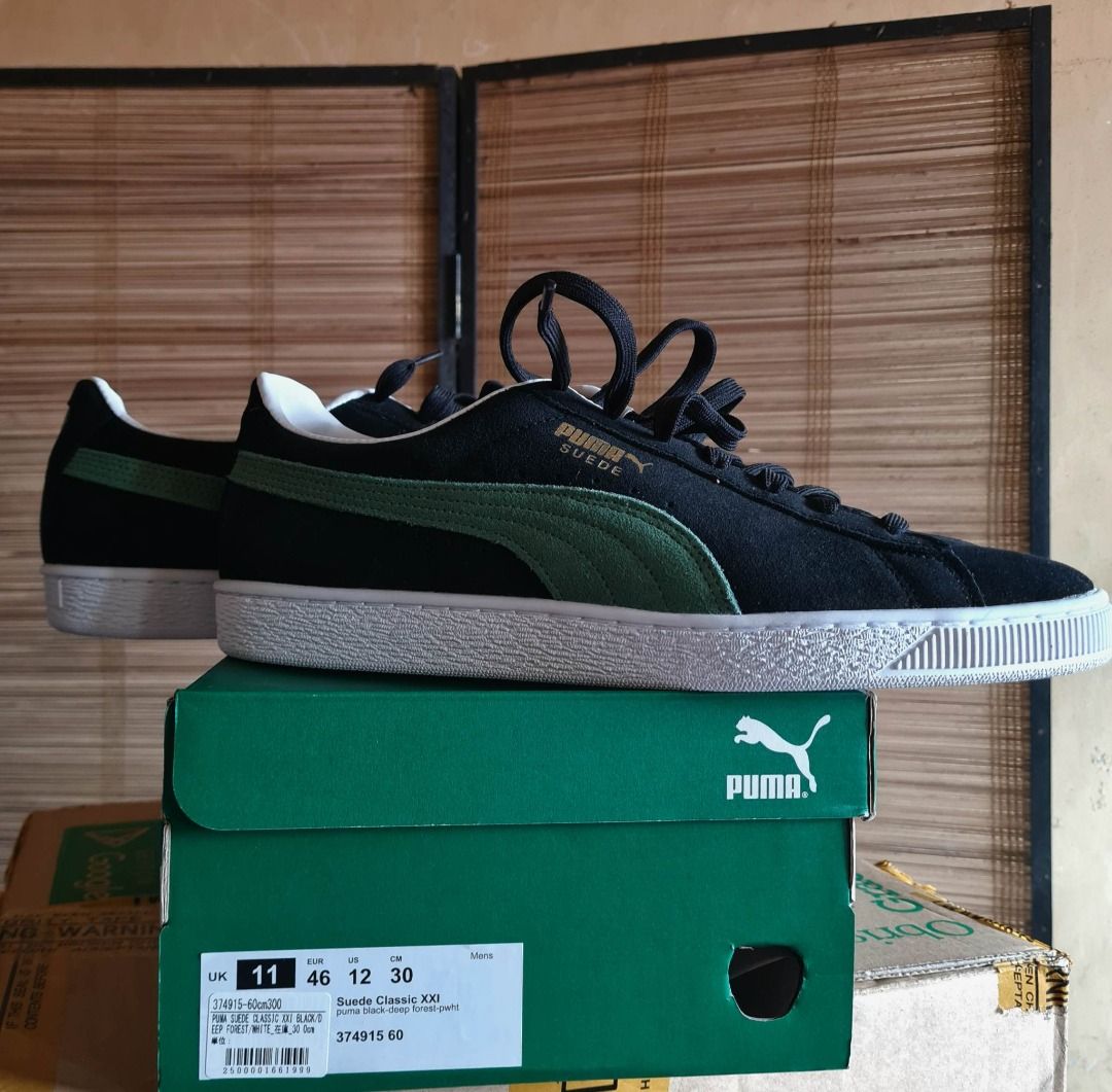 Mens green puma trainers deals