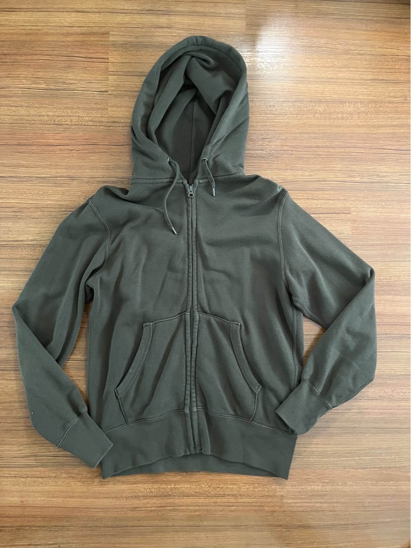 olive green jacket with hood